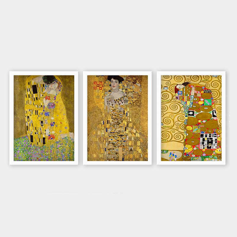 Elegant Decorative Framed Painting Set (3 Pieces), 13.8 x 17.7 inches Each | 100% Wooden with 100% Polystyrene Frame (Thickness: 0.8 inches) | UV Digital Printing, Perfect for Living Room & Home Décor