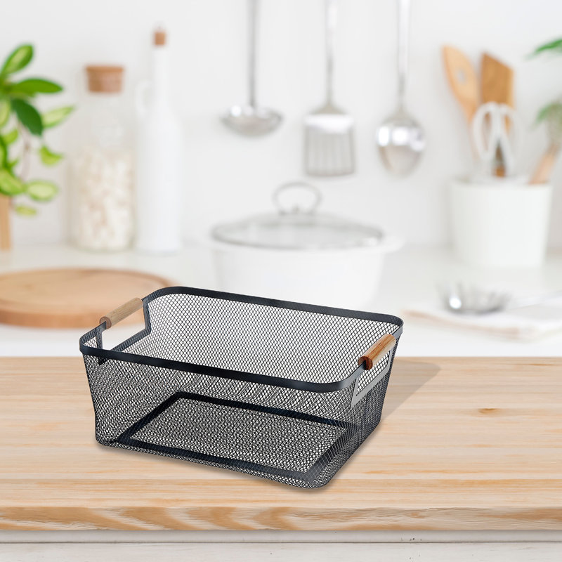 Porte-revues avec plateau en bois
