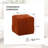 14.2" Square Corduroy Woven Ottoman, Soft Foot Rest Stool With Solid Wood Frame - Grey-402702259