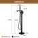 1 Handle Floor Clawfoot Tub Faucet with Diverter