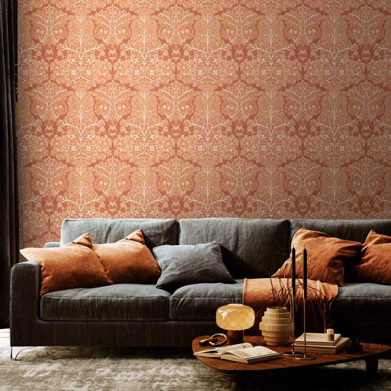 Blackthorn Damask - Terracotta
