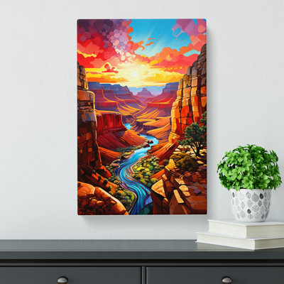 Grand Canyon Modern - Wrapped Canvas