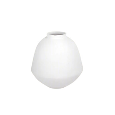 Terracotta Vase White