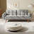 Linen-Upholstered Folding Sofa, Adjustable Recliner-Style Sofa Bed, Suitable For Living Rooms, Apartments, Or Offices-1129783802