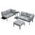 Gray Cushion/Black Frame selected