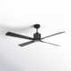 Harford 4 - Blade Standard Ceiling Fan with Remote Control