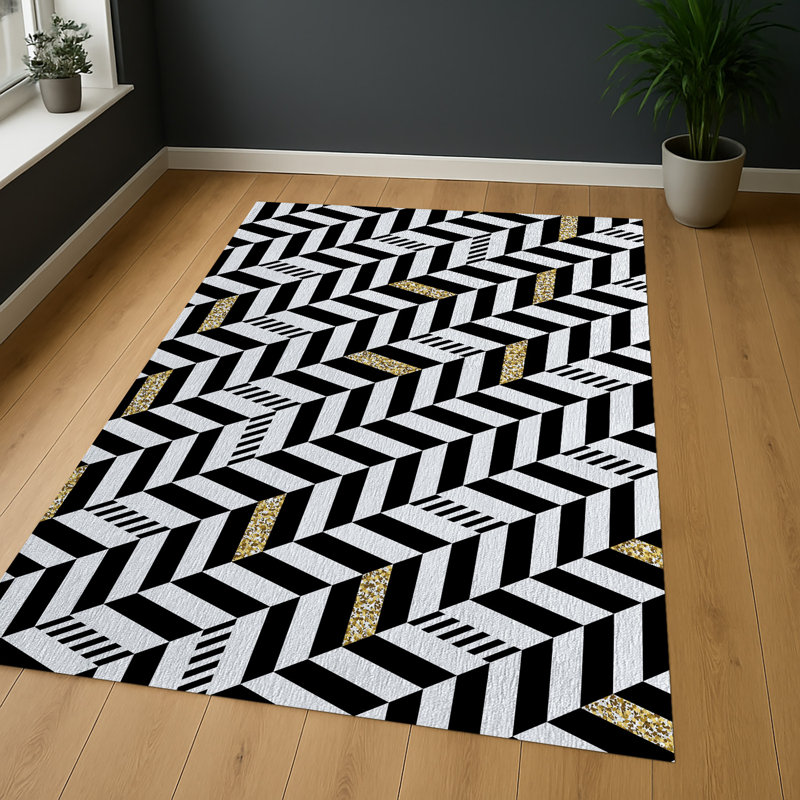 Geometric Area Rug, Rectangle 155 x 230 cm
