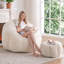 Fauteuil à billes en velours côtelé avec repose-pieds Giant-1575079433