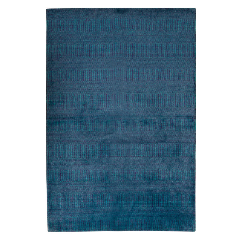 Hand Knotted Area Rug in Blue