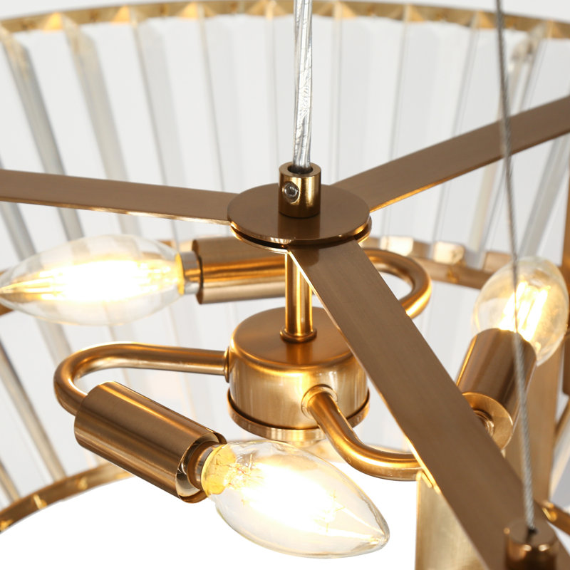Barela 3 - Light Dimmable Tiered Chandelier