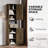 69" H Tall Bathroom Storage Cabinet With 2 Barn Doors And 1 Drawer, Narrow Storage Unit, Adjustable Shelves,Floor Cabinet For Bathroom, Living Room, Entryway,Kitchen,(Grey)-1261146011