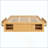Platform Bed Frame With 4 Storage Drawers And Footboard Storage Cubby, No Headboard, Modern Space-Saving-1759996060
