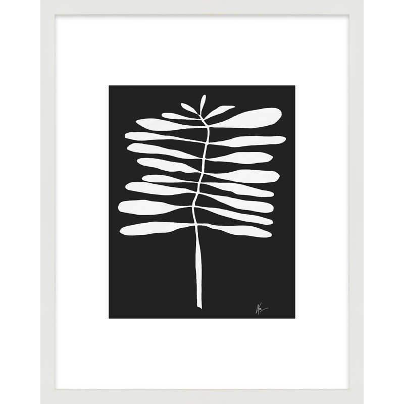 Breonne 5 par Lee Lessem - Art mural encadré, H 20 po x l 16 po x P 1,25 po, Cadre blanc