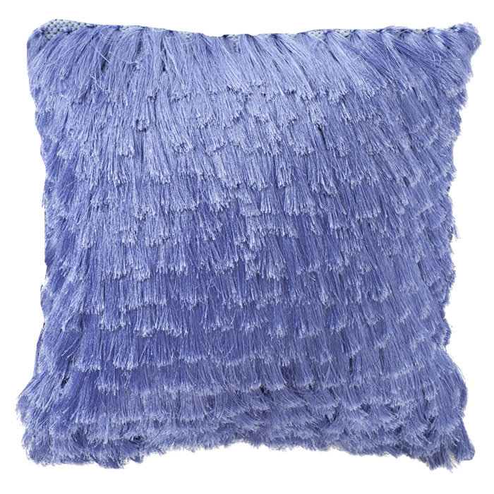 Reversible Throw Pillow, 18" x 18", Electric Blue