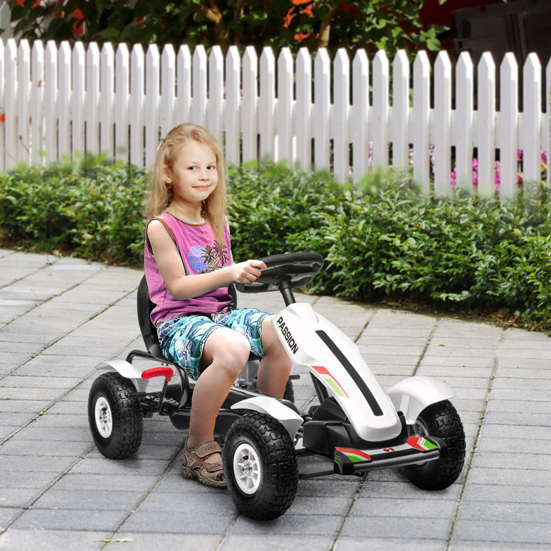 Ardzan Zoomie Kids Go Kart, White