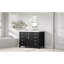 Meuble-lavabo 48 po avec lavabo intégré, 2 portes, 8 tiroirs, système de fermeture en douceur, design classique noir, meubles-lavabos