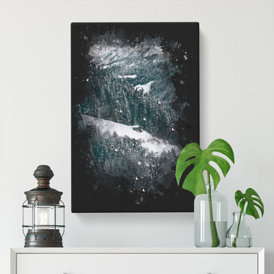 Winter Forest Vol.10 Paint Splash - Wrapped Canvas
