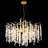 Michelli 31.5" Modern Crystal Tree Branch Black/Gold Chandelier for Living Room-68922824
