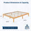 Lit plateforme 12 "en bois massif avec lattes en bois, aucun sommier requis-1484401005-1477778871