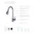 Single Handle Pull Down Kitchen Faucet-22012069-27238443