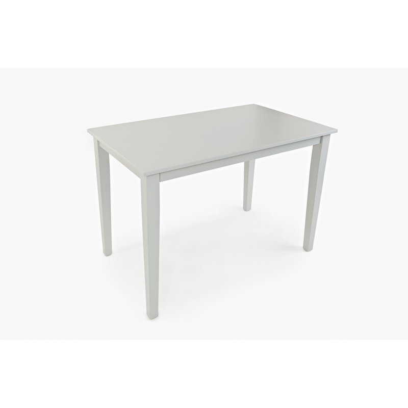 Iyad Solid Wood Dining Table, Gray, 30”H x 60”L x 36”W