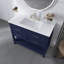 Meuble-lavabo sur pied 36 po avec lavabo en céramique-2103456813