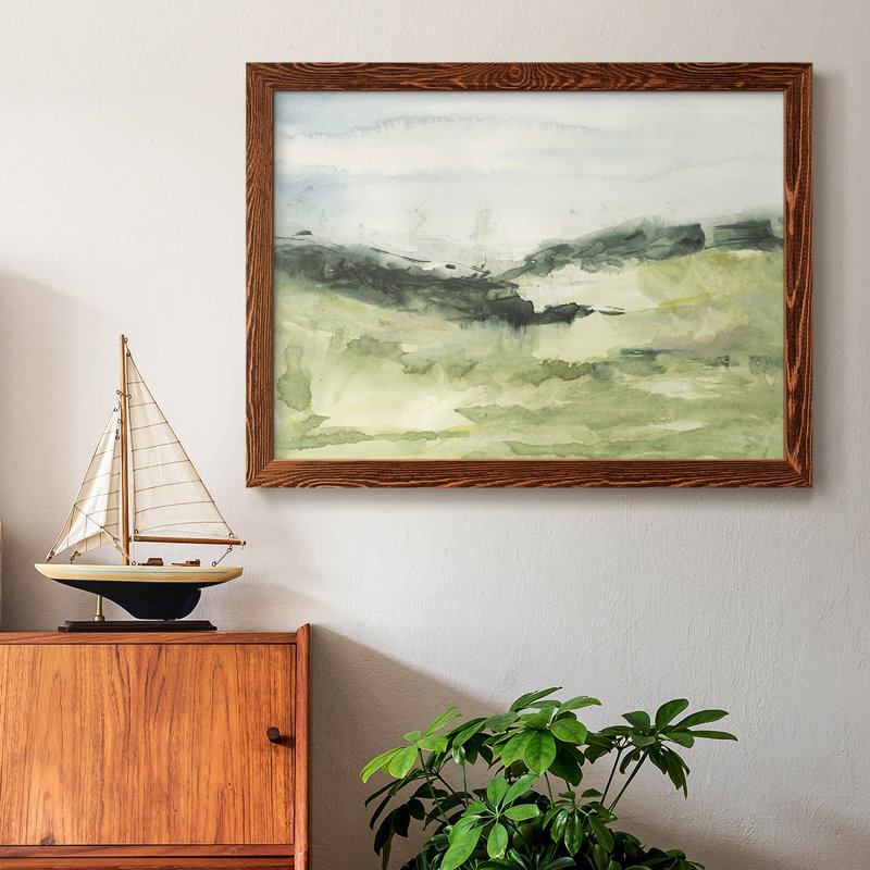 Hill Scramble II, peinture sur toile encadrée, Érable, H 18 po x l 26 po x P 1,5 po