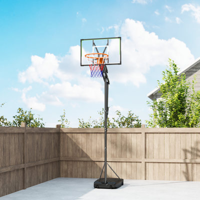 Panier de basketball, but de basketball réglable de 4,1 à 8,5 pi avec rebord de 18 po