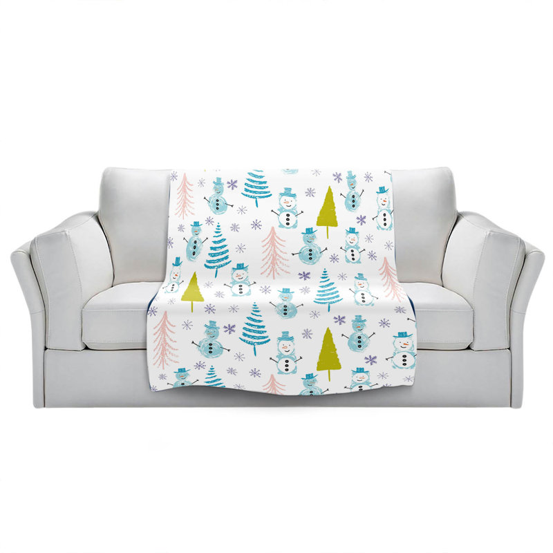  Couverture Town Snowman, 51 po x 60 po