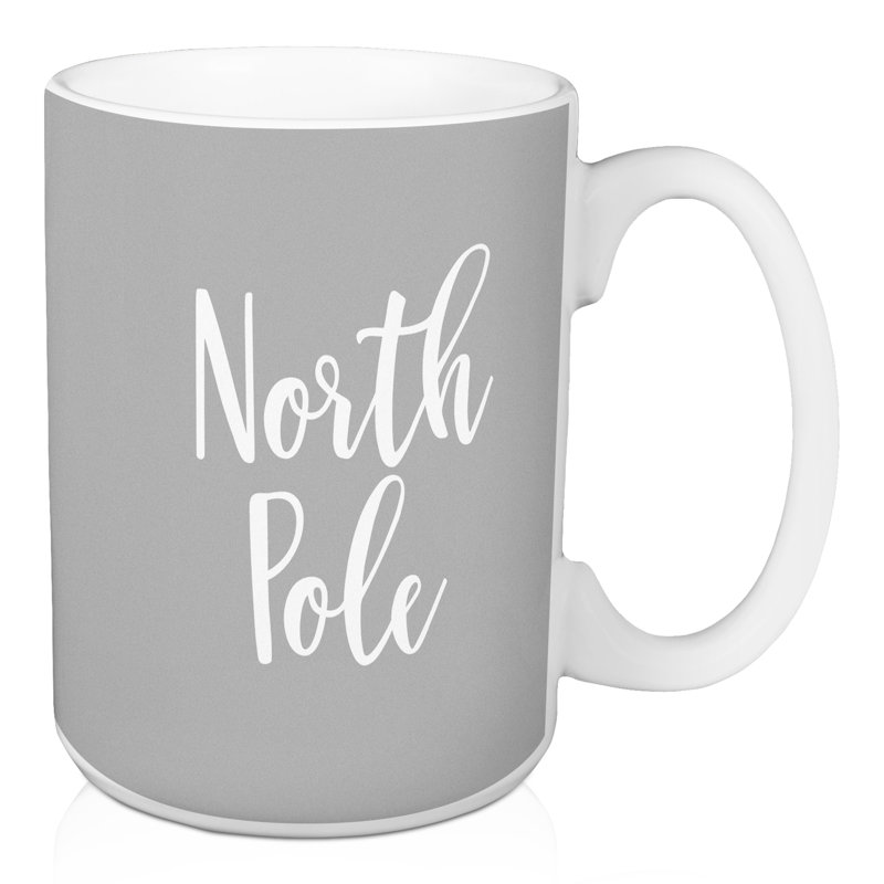Grande tasse à café north pôle Haleyville, Gris
