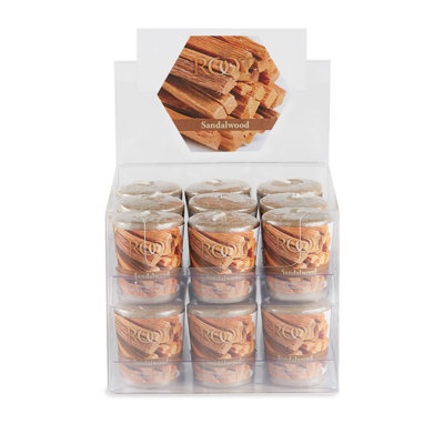 Bougie votive parfumée bois de santal