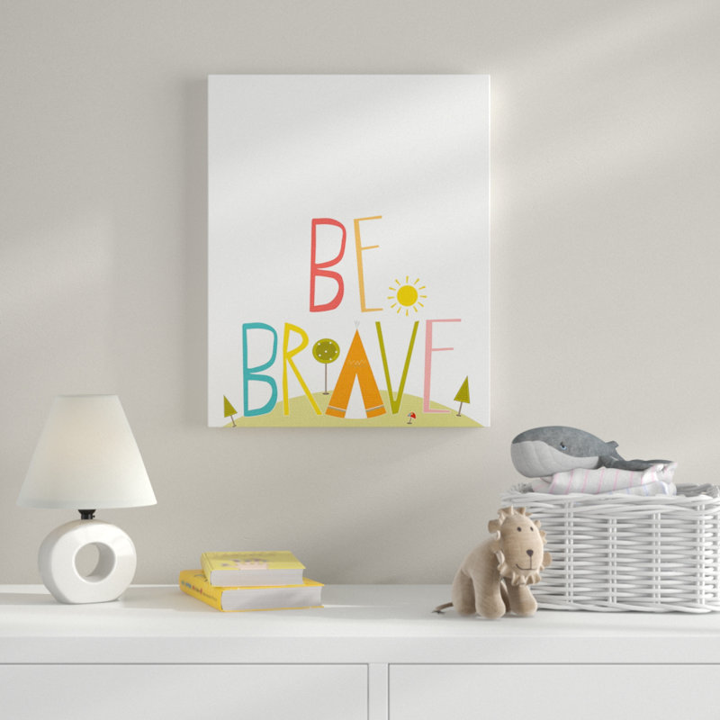 Tee-shirt Gupton Be Brave Tee Pee, Toile tendue, H 40 po x l 30 po x P 1,5 po
