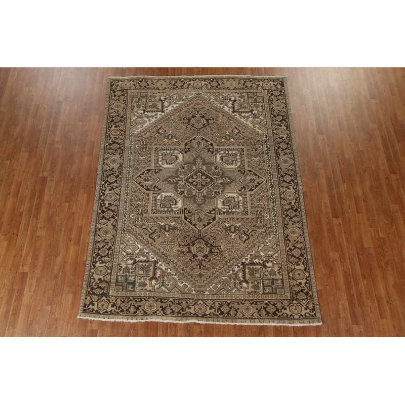 Tapis géométrique rétro 7 x 9