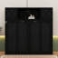 Lit escamotable double avec armoires de rangement