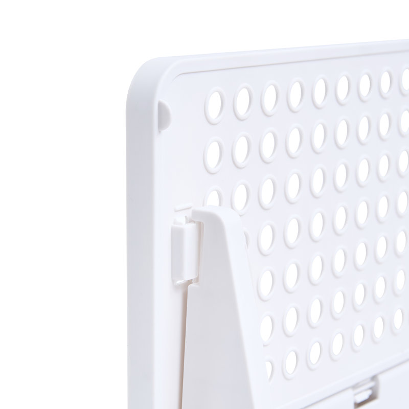 White 4-Pack Foldable Storage Box Plastic Wardrobe Storage Bin, 14qt.