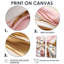 Rose et or liquide Glam Wave III - art mural moderne rose-2064983252-2064983255-2064983254