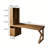 Practical Solid Wood Brown Pine Desk-1805605046