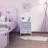 Sorbus Nightstand with 2 Drawers in Tie Dye Purple