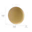 Panneau mural rond en métal Mancave Shelby Cobra Dome - 15,5 po x 15,5 po