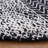 Glamour Hand Tufted Viscose/Wool Southwestern Rug in Ivory/Black-1482184529