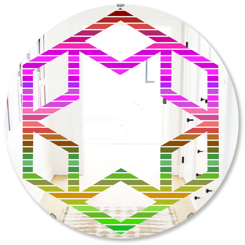 Miroir mural Hexagon Star, H 31,5 po x l po