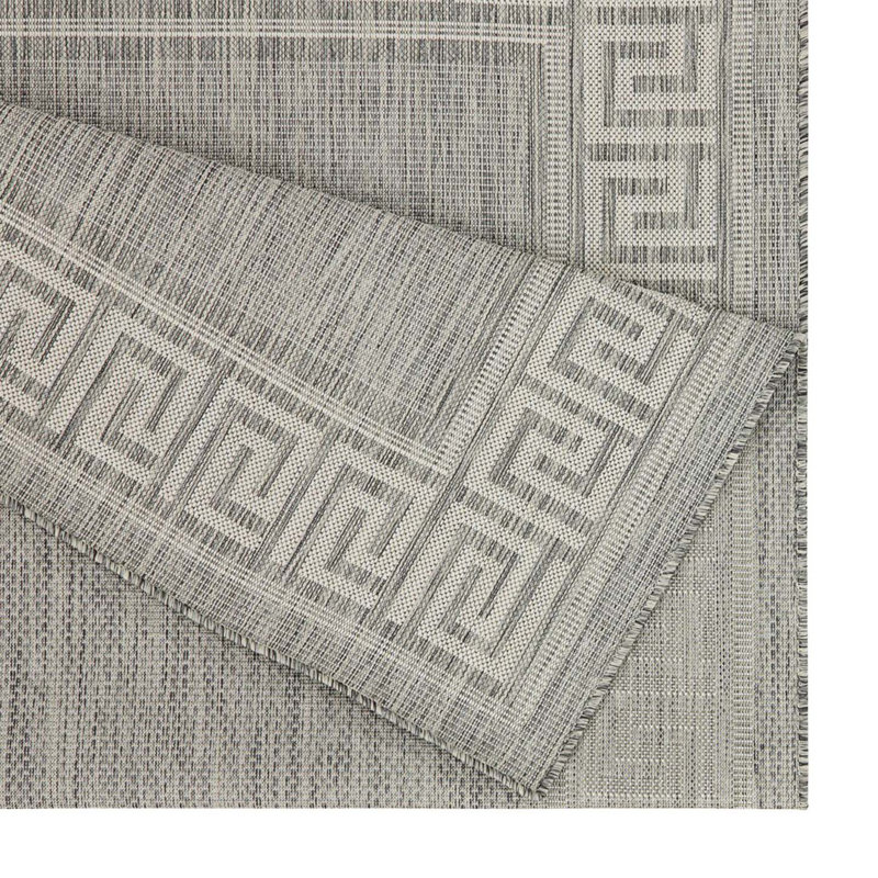 Timeless Border Design Indoor/Outdoor Area Rug, Rectangle 7'10" x 10'3"