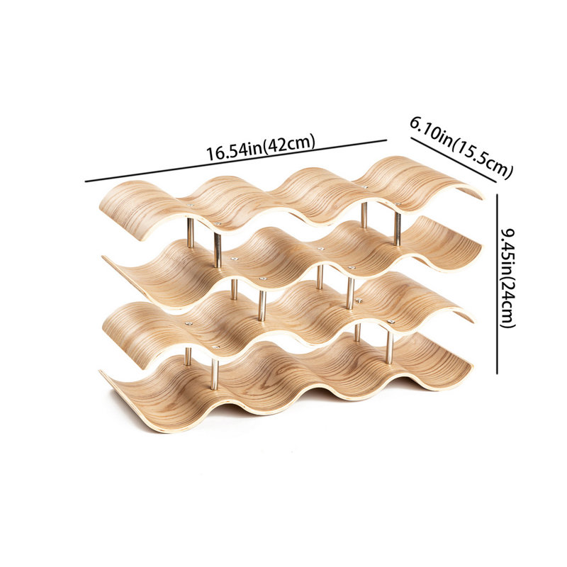 Darfasha 14 Bottle Tabletop Wine Bottle Rack in