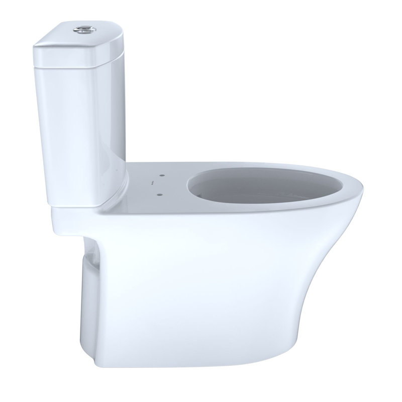 Toilette allongée deux pièces 1,0 et 0,8 GPF TOTO® Aquia® IV 1G® avec CEFIONTECT® et siège SoftClose®, prêt pour WASHLET® +, blanc coton - MS446234CUMFG # 01
