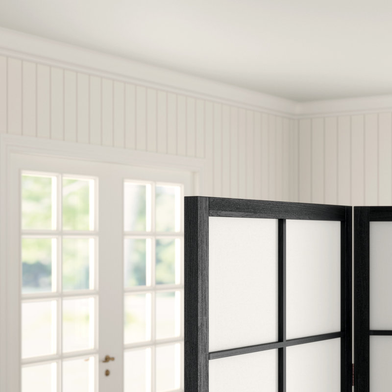 Bastian Room Divider, Black, 6 Panels