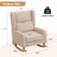 Chaise berçante en bois massif-1341420778