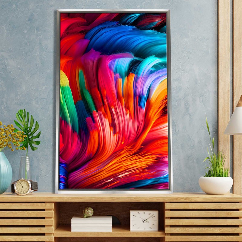 "Construit Dreams - Composition VIII" par Nikita Mann - cadre flottant, impression sur toile, L 21,5 po x H 33,5 po