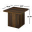 Table de bout carrée en bois d'ingénierie-235763541