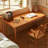 Cherry Rectangular Solid Wood desks-107613516