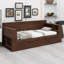 Lit de jour avec bureau amovible, tiroirs de rangement et table d'appoint hydraulique-2134340529-2134340528
